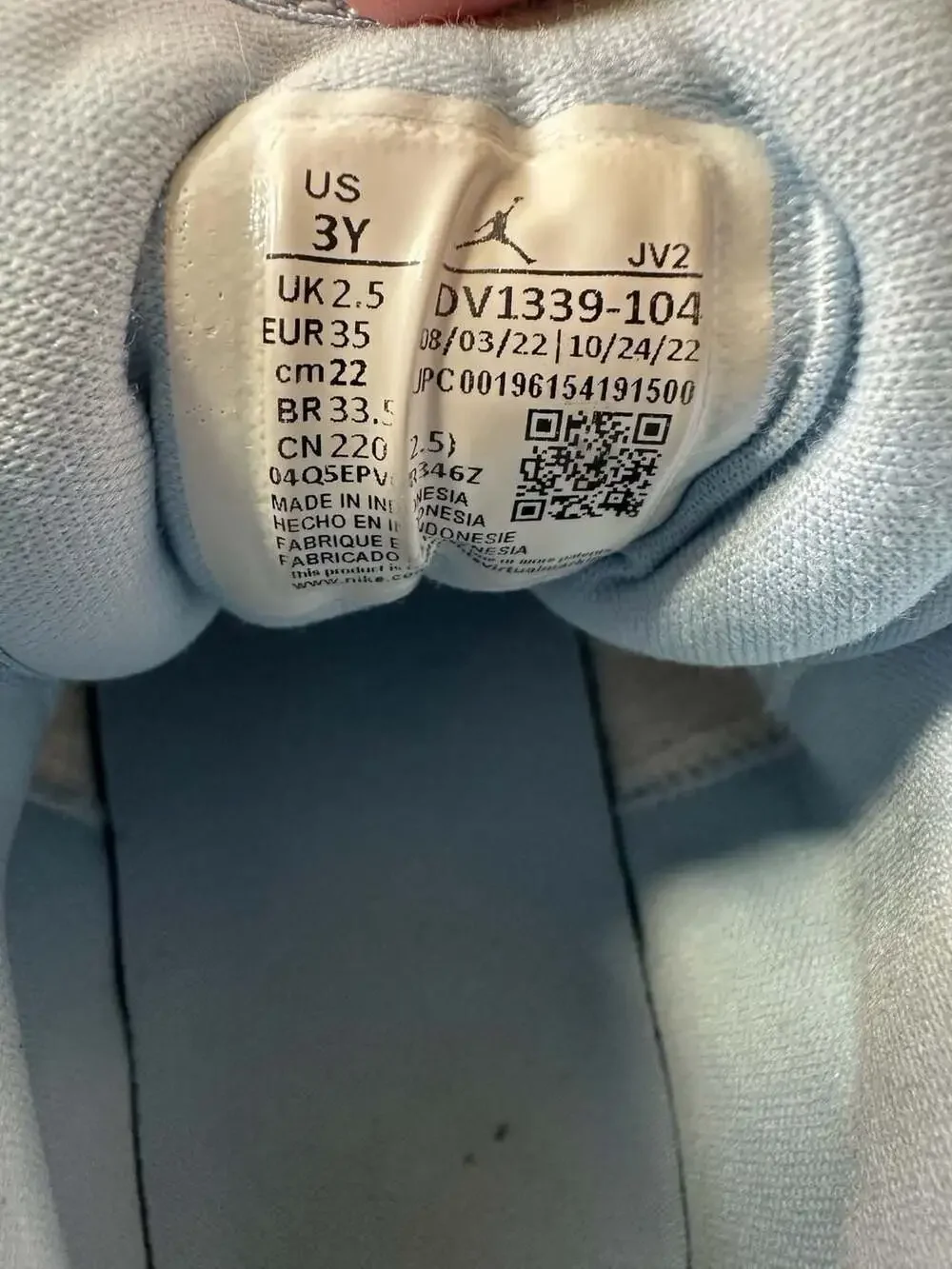 Air Jordan 1 Mid GS Blue Gray White DV1339-104